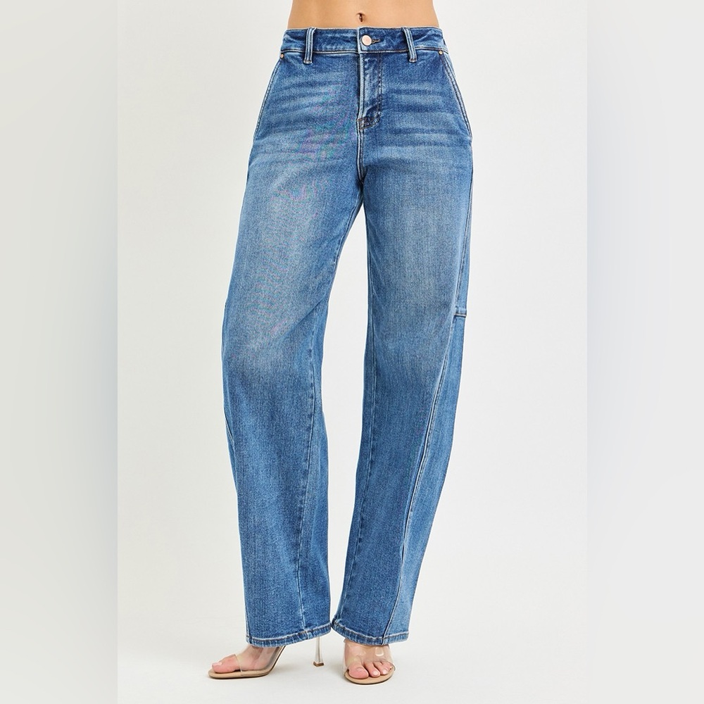 RISEN Slouchy Baggy Stretch Jeans - Picture 5 of 7